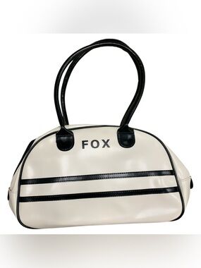 FOX Cream and Black Bowling Tote Bag